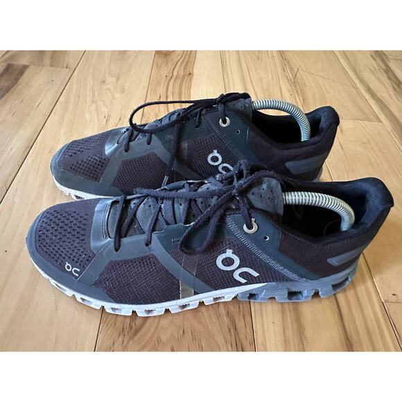 On Cloudflow Men's Black Asphalt Athletic Running Shoes Sneakers Size 9.5 - Picture 2 of 11